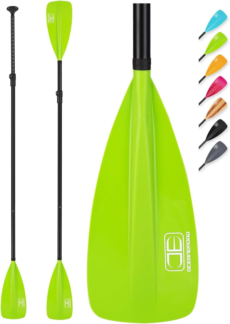 OCEANBROAD SUP Paddle - Adjustable Stand-Up Paddle for Paddleboard Kayak, Adjustable Aluminum Alloy Shaft with Reinforced Nylon Blades - Image 1